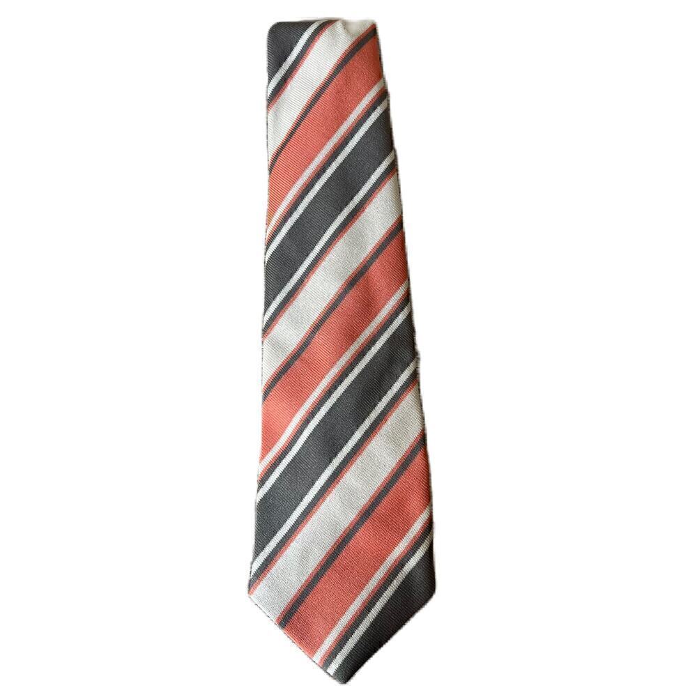 Vintage Grants Menswear Tie Orange and Brown